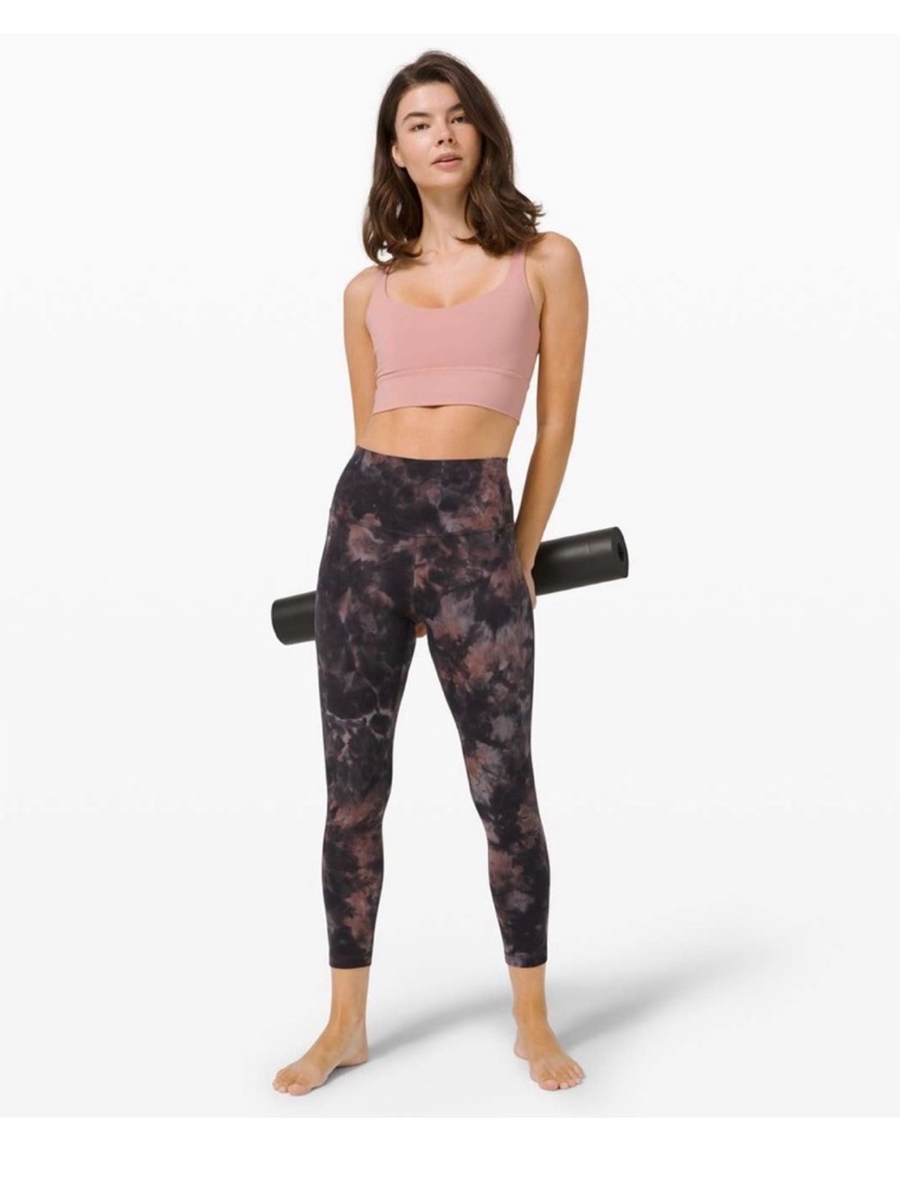 NWOT Lululemon Align Pant 25" Diamond Dye
Graphite Grey Pink Pastel. Size 6